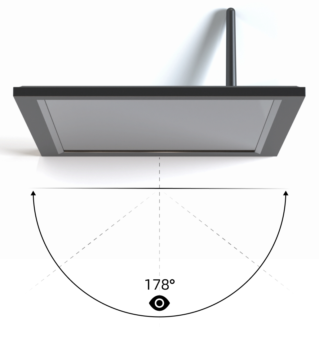 Cadre Photo Numérique Intelligent SyncGo 15 Pouces (39 Cm) - Wi-Fi, Affiche Photos, Météo, Calendrier Google, Angle De Vue 178°