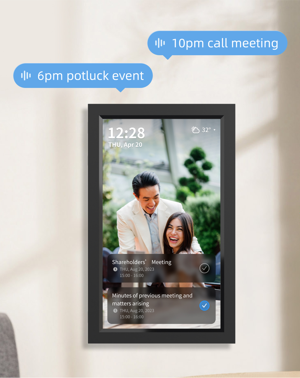 Alarm at the event is coming, 
                make life easier